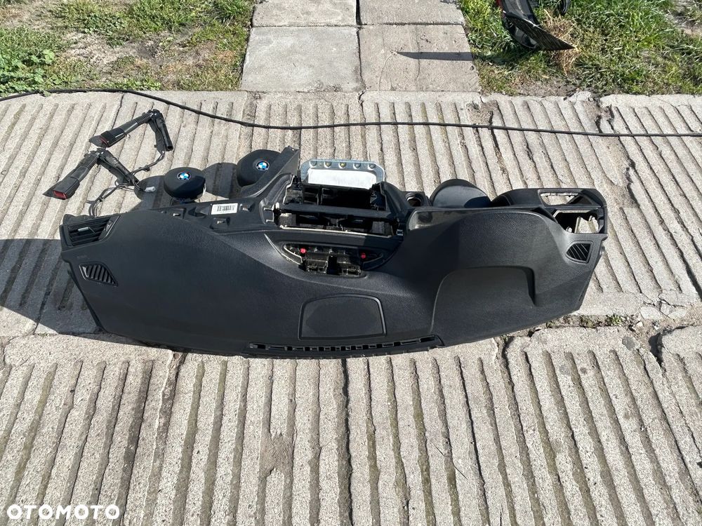 BMW 3 4 F30 F31 F32 F34 F36 DESKA ROZDZIELCZA KOKPIT KONSOLA AIRBAG NAPINACZE ORYGINAŁ KOMPLET - 2