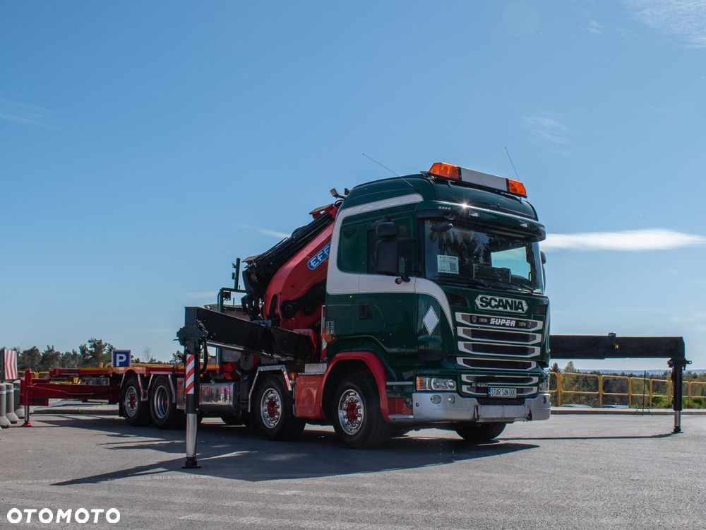 Scania R490 8x2 EFFER 955 Fly Jib Wciągarka Kosz HDS Żuraw - 15