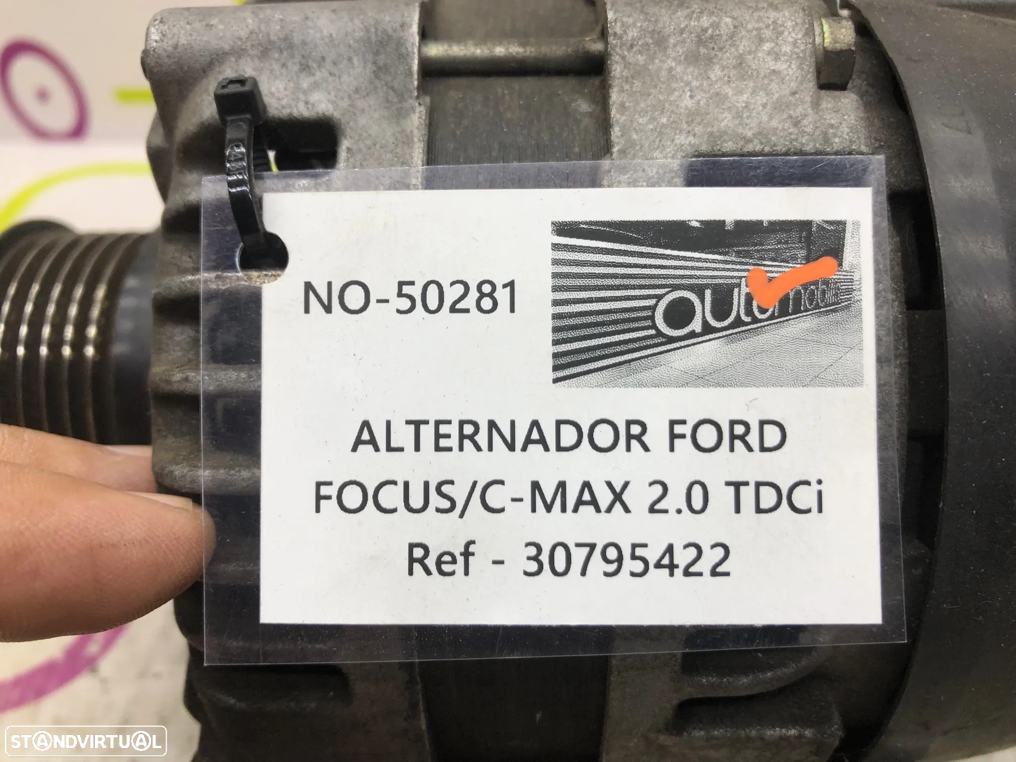 Alternador FORD FOCUS II / C-MAX 1.6 TDCi Ref - 30795422 NO-50281 - 5