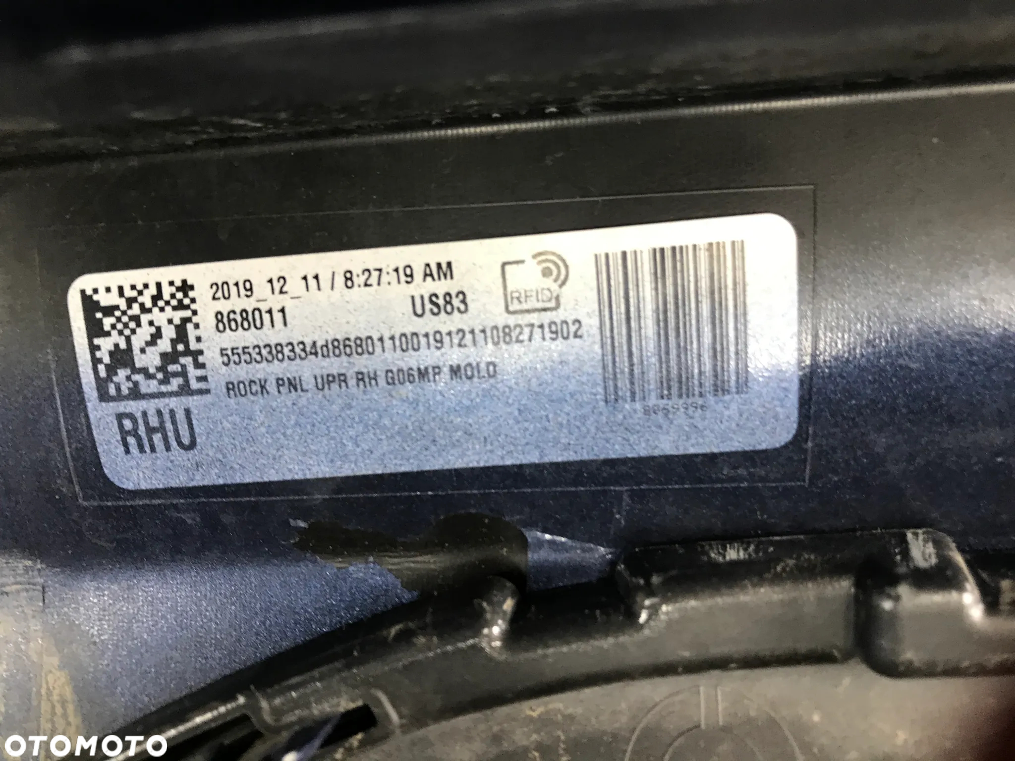 Nakładka progu BMW x6 G06 m-pakiet 19- prawa listwa progowa + ślizg KOMPLET 868012 868011 - 34