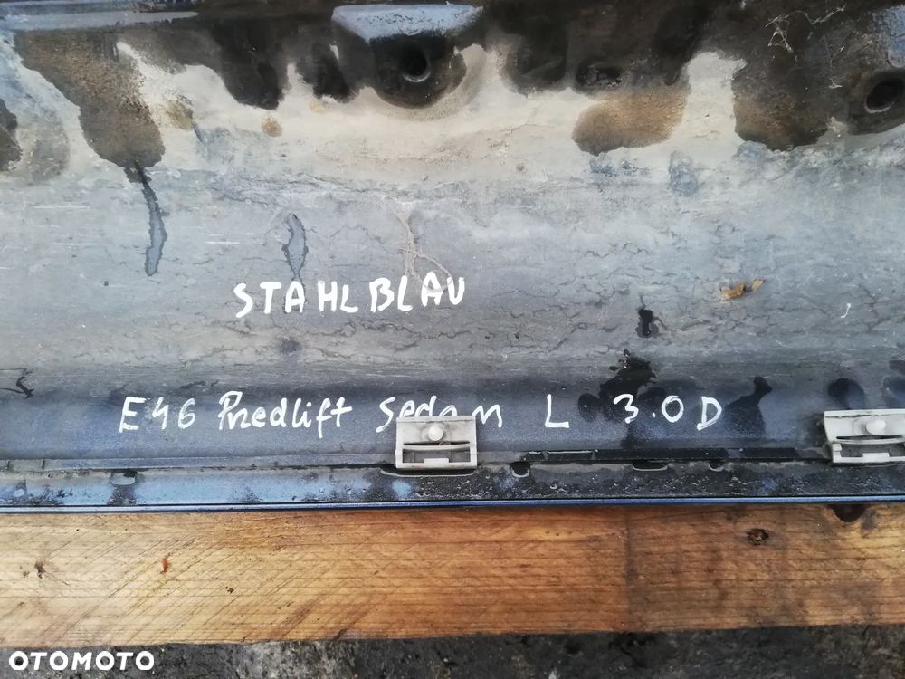 BMW E46 sedan przedlift listwa progowa lewa prawa StahlBlau - 4