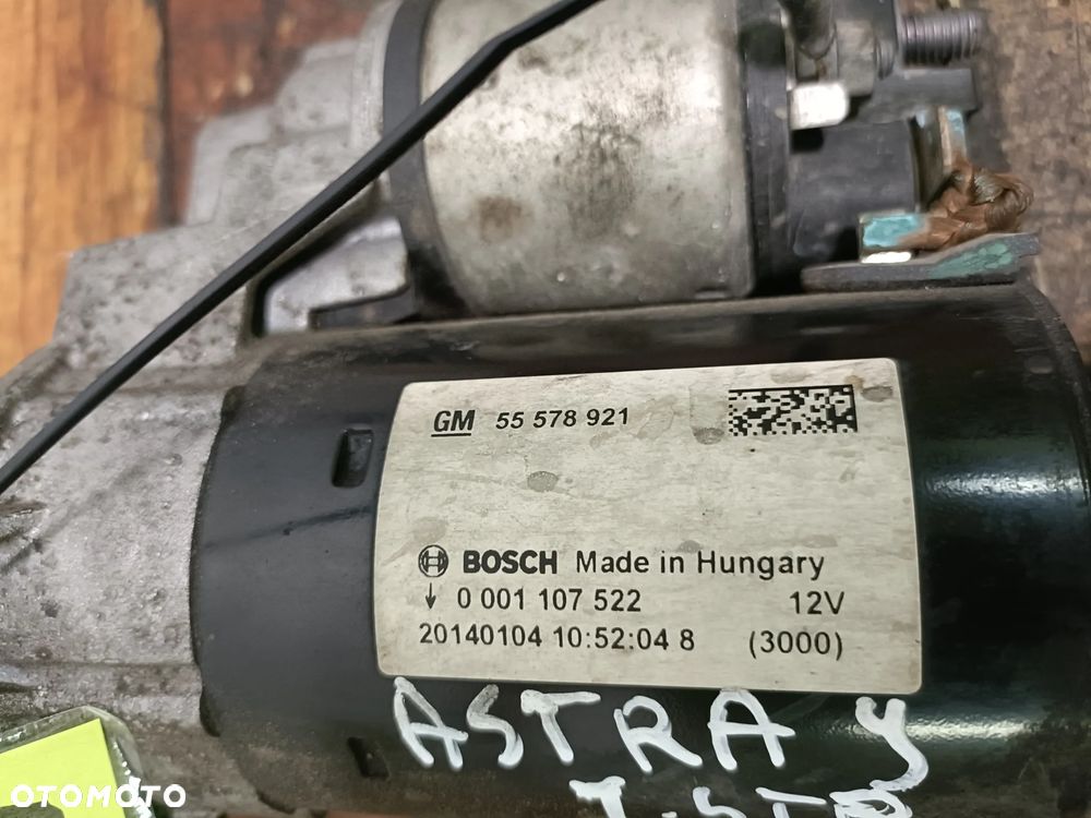 OPEL ASTRA IV J 09-15 1,4 TB rozrusznik BOSCH 55578921 * - 4