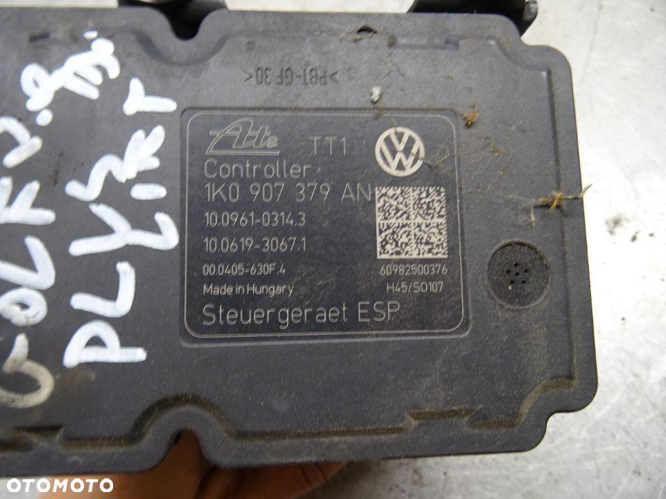 VW GOLF PLUS LIFT 09-14 2.0TDI POMPA STEROWNIK ABS 1K0907379AN / 1K0614517BJ - 4