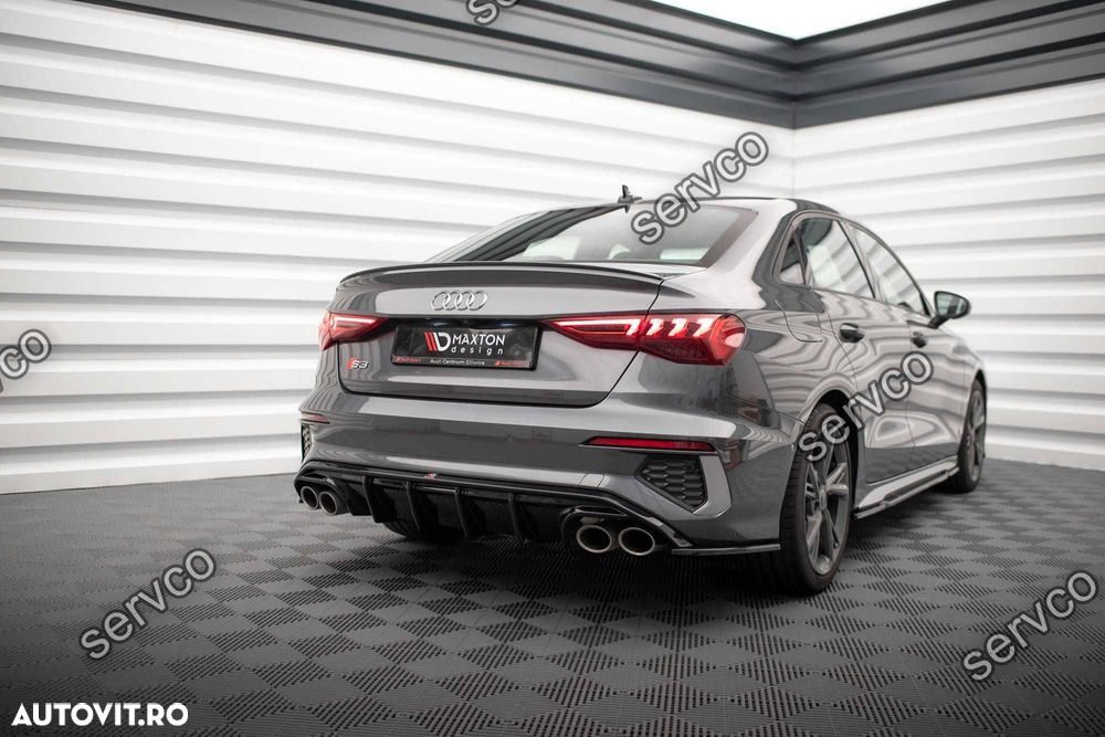 Difuzor bara spate Audi A3 SLINE S3 Sedan 8Y 2020- v18 Maxton Design - 2