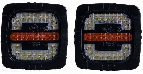 2x Lampa przednia 2funkcje traktor koparki lawety - 1