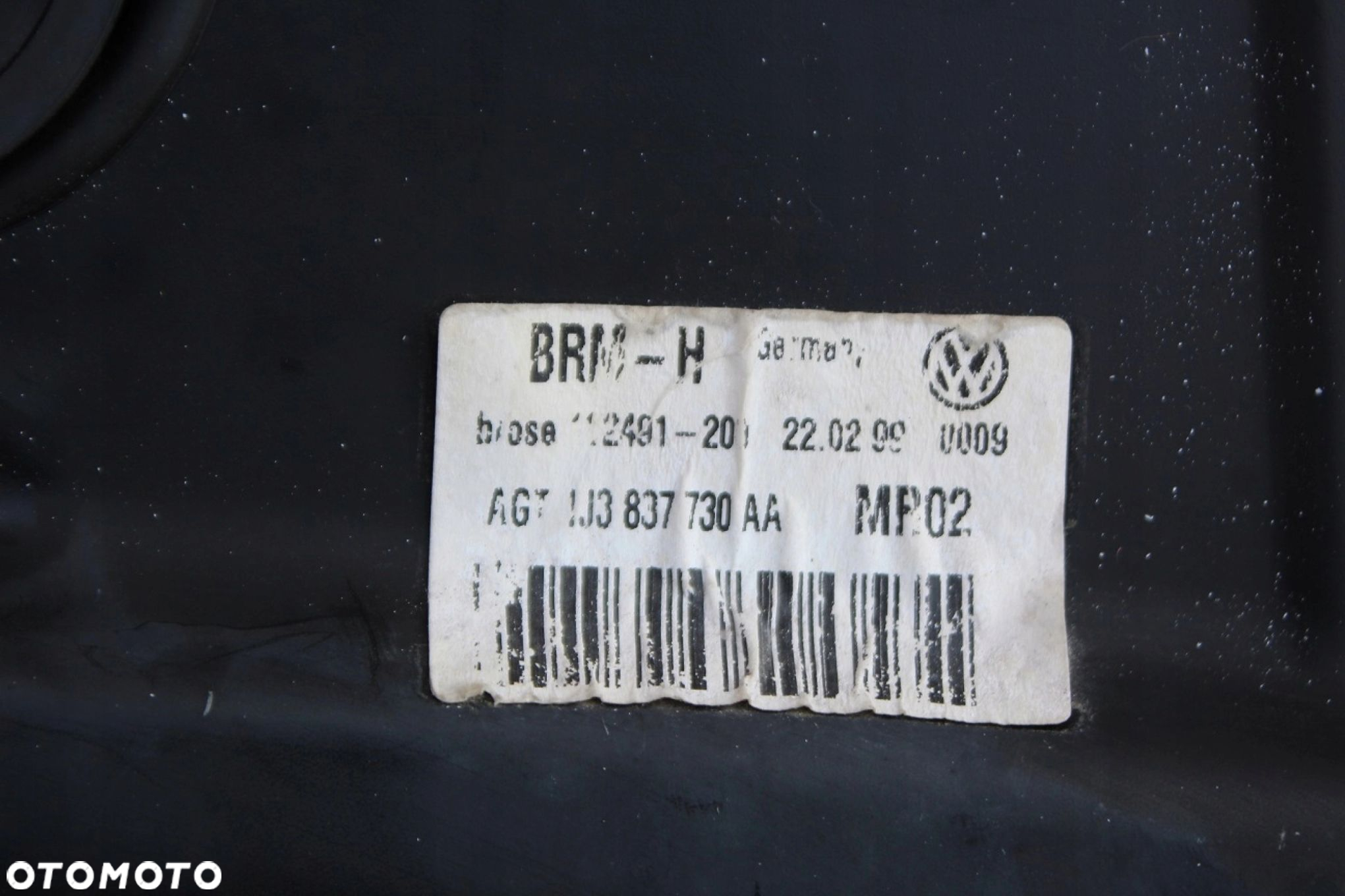 Mechanizm podnośnik szyby PRAWY VW GOLF IV kompletny 1J3837730AA HB 3D - 5
