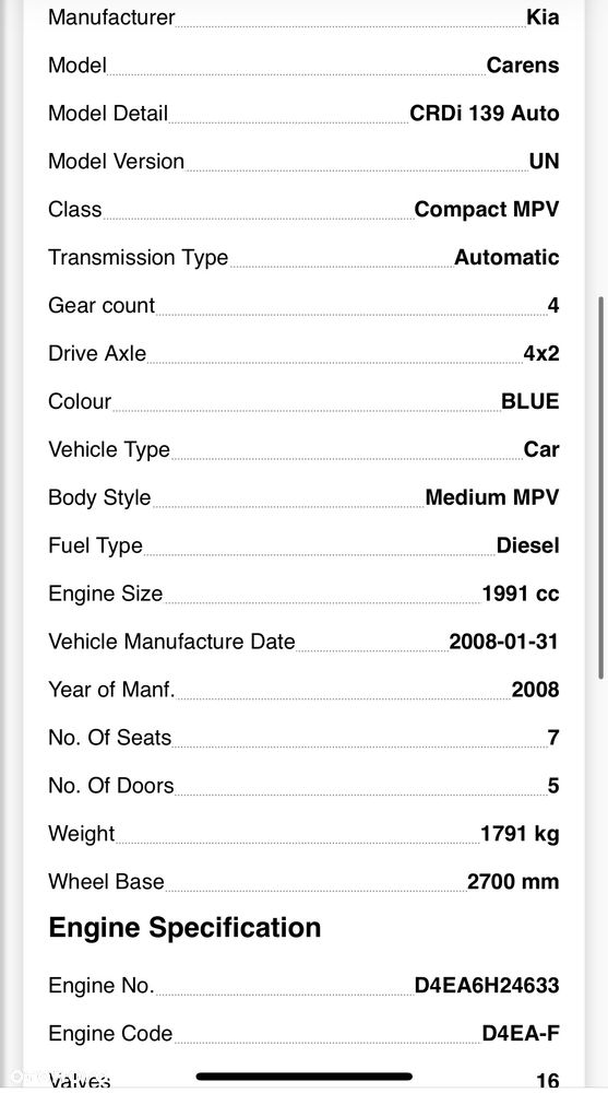 Kia CARENS 2.0 CRDI D4EA skrzynia biegów ze sprzęgłem T61ADP - 5