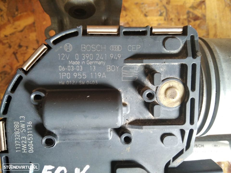 MOTOR /  SISTEMA LIMPA VIDROS SEAT LEON 1P 0390241949 1P0955119A - 2