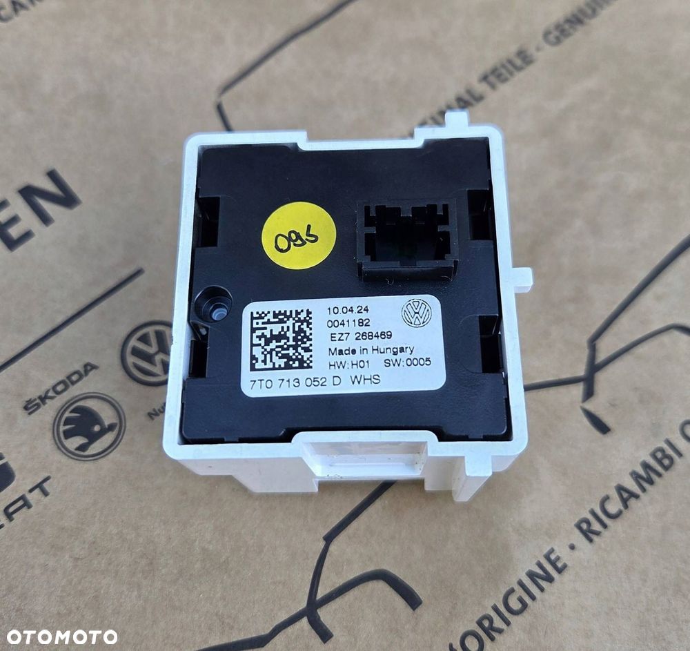 volkswagen multivan transportert7 panel przełącznik parking 7t0713052d - 2