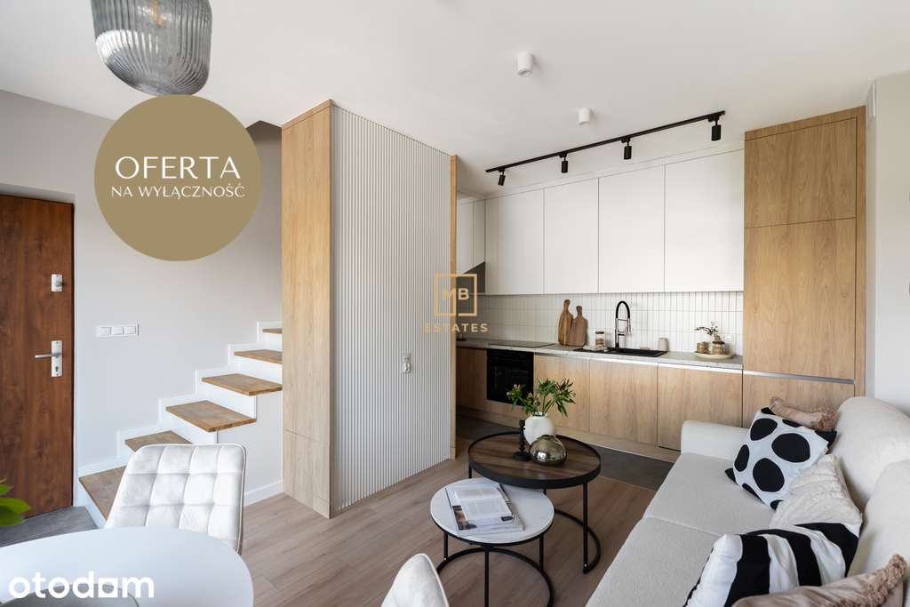 Design i prywatność – apartament z tarasem