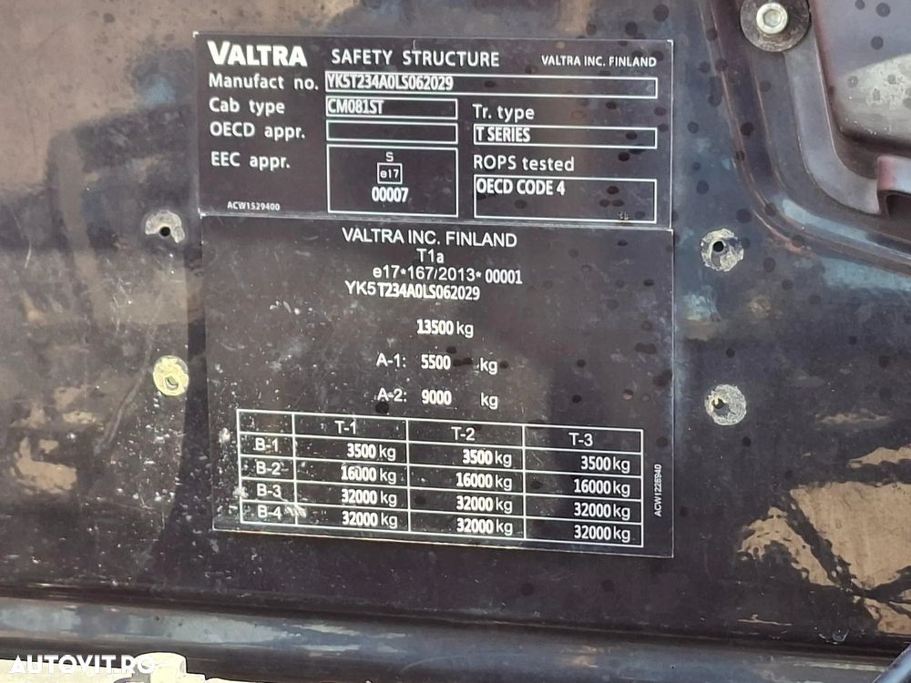 Valtra T 234 A  4x4 TRACTOR AGRICOL - 14