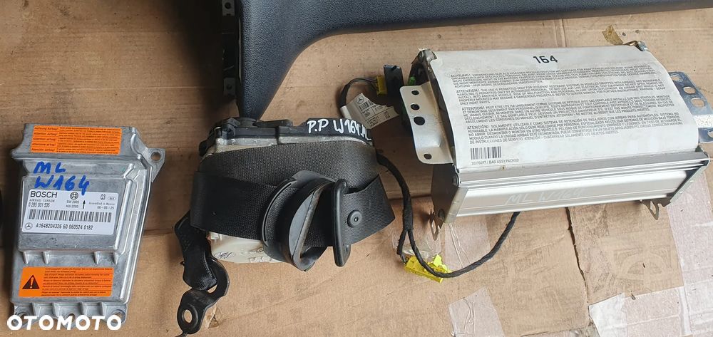 Konsola poduszki pasy AIRBAG zestaw naprawczy Mercedes ML W164 - 8