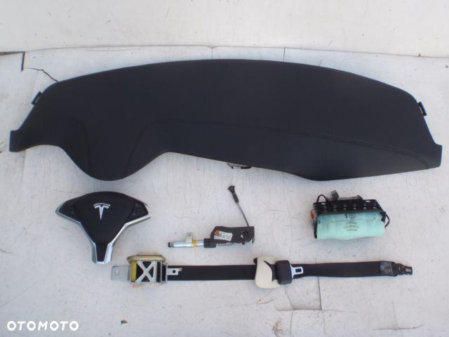 TESLA S X PODUSZKA AIRBAG KURTYNA DACHOWA AIR BAG DESKA KONSOLA PODUSZKI PASY PAS - 12