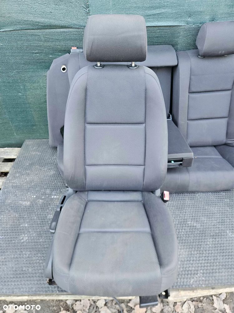 Fotele Fotel Kanapa Składana Welur Czarny Soul Podłokietnik Audi A4 B6 B7 Sedan Kombi Komplet - 15