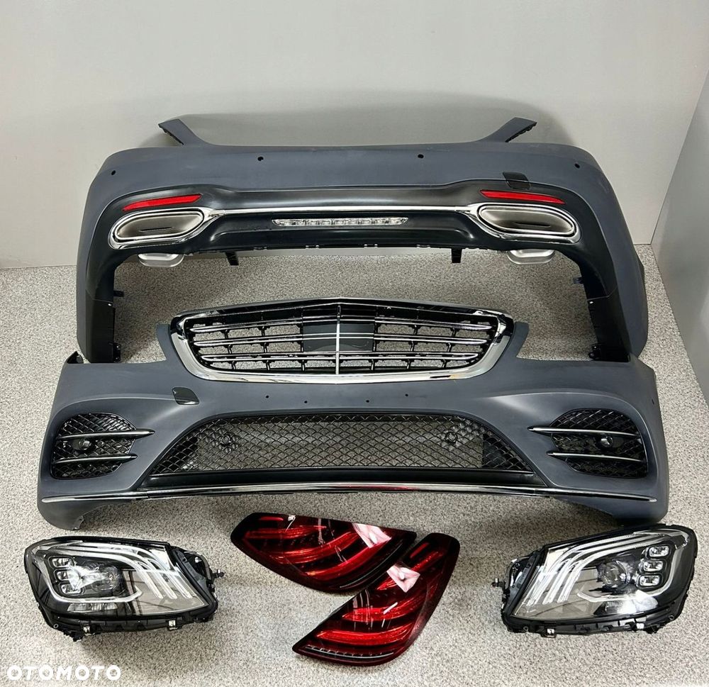 MERCEDES W222 AMG LIFT BODY KIT 2013-2017 LAMPY ZDERZAK PRZÓD TYŁ ZESTAW - 1