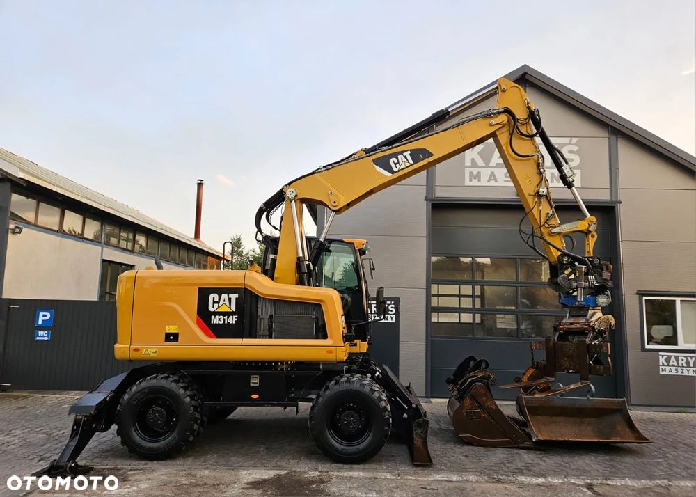 Caterpillar KOPARKA KOŁOWA CAT CATERPILLAR M314F M314 313 314 315 2018R ROTOTILT - 6