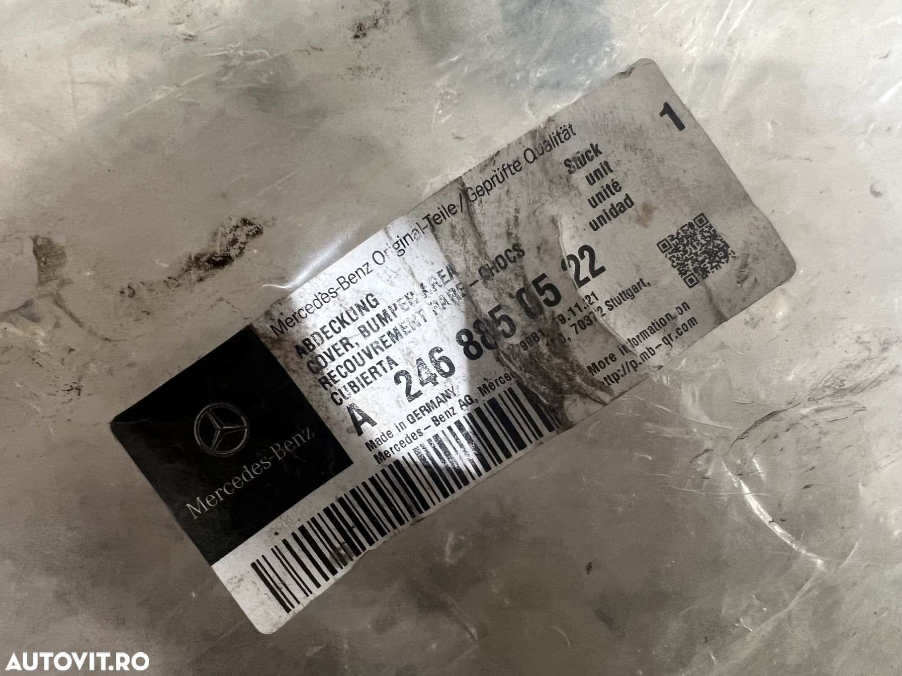 Grila dreapta bara fata, Mercedes B-Class W246, 2011, 2012, 2013, 2014, cod origine OE A2468850522. - 3