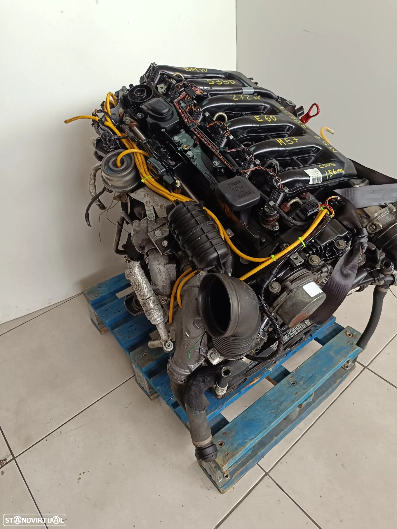 Motor Bmw 535D 272cv M57 bloco ferro E60 306D4  caixa automatica 6hp26 312NJ - 4