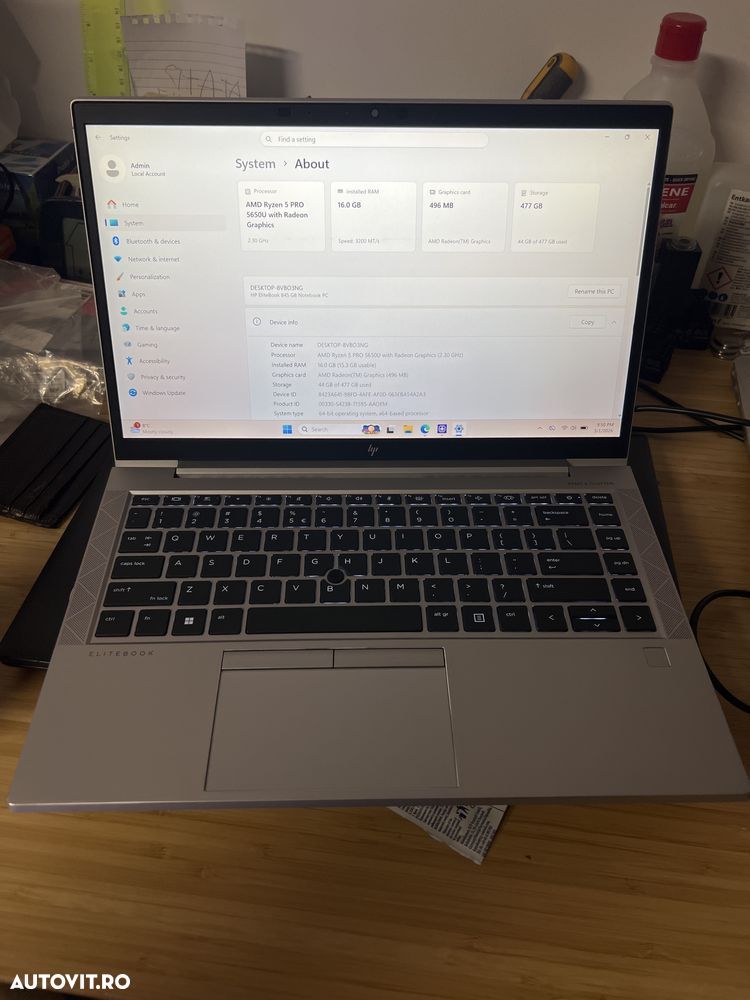 Hp Elitebook 840 G8 512Gb 16Gb AMD Ryzen 5 Pro - 4