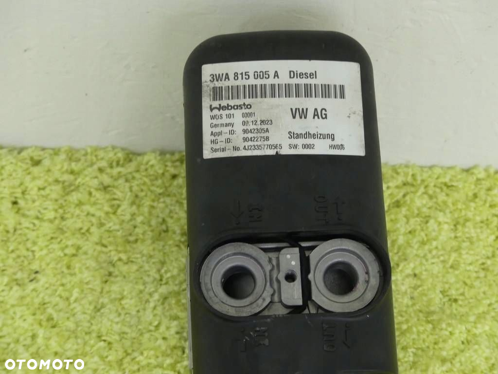 Ogrzewanie Postojowe PASSAT B8/SUPERB - WEBASTO THERMO TOP EVO DIESEL NÓWE - 4