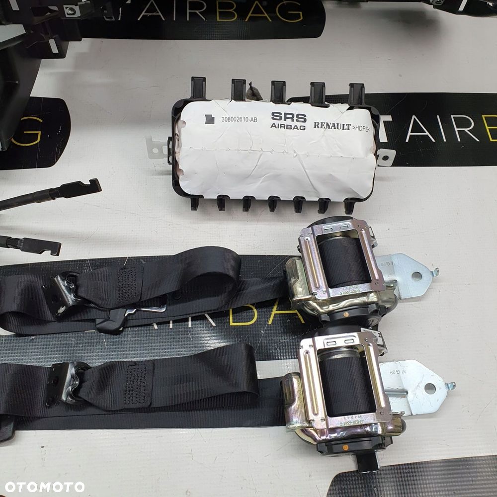 RENAULT TALISMAN DESKA ROZDZIELCZA KONSOLA KOKPIT PULPIT PODUSZKI AIRBAG AIR BAG PASY KIT SET - 10