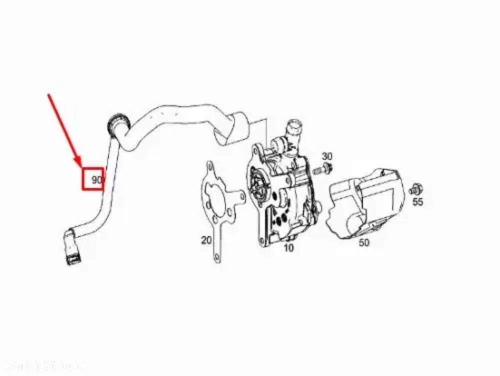 PRZEWÓD PODCIŚNIENIA POMPY VACUM Mercedes 4.0 V8 C63 AMG M177980 W190 X290 W205 S205 W222 W213 X253 C253 GLC GTR W463 W1 - 9