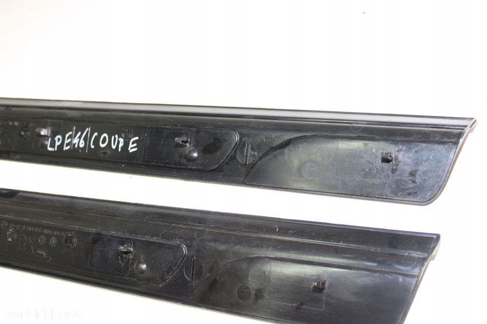 BMW E46 COUPE LISTWY PROGOWE WEWNĘTRZNE LEWA PRAWA 8204114 KOMPLET - 7