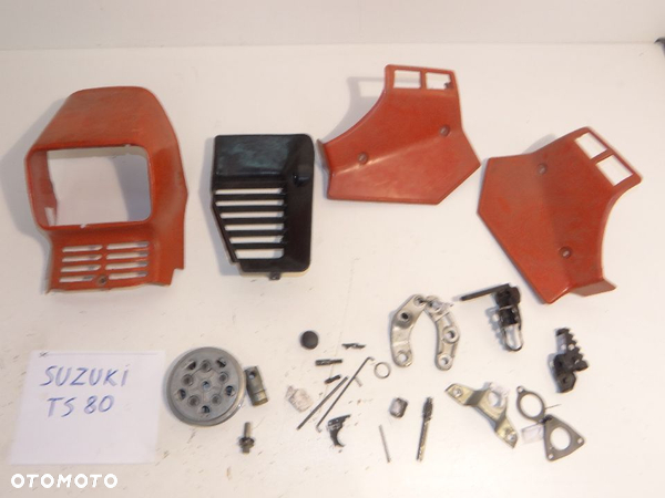 Suzuki TS 80 czacha owiewka przód boczek kosz sprzęgła podnóżki