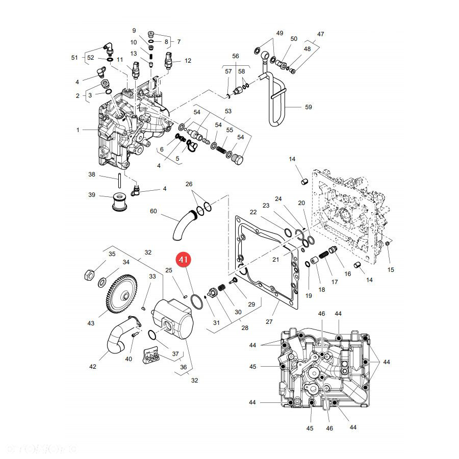 Pierścień oring osłona skrzyni Massey Ferguson 70923579 Oryginał - 3