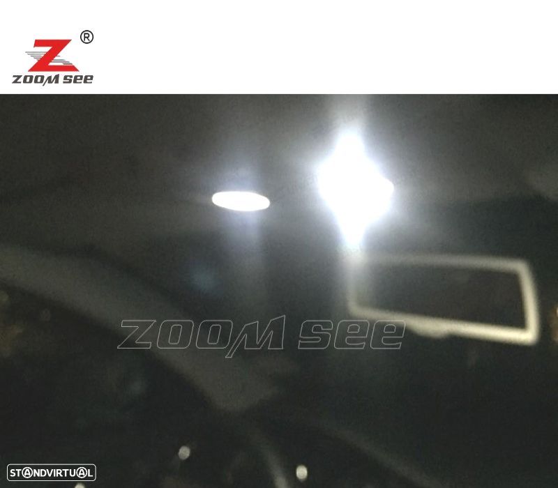 KIT COMPLETO DE 22 LÂMPADAS LED INTERIOR SKODA OCTAVIA MK 2 MKII BIENES 3T5 09-15 - 4