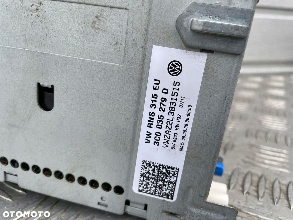 VOLKSWAGEN NEW BEETLE RADIO FABRYCZNE II 5C 3C0035279D - 4