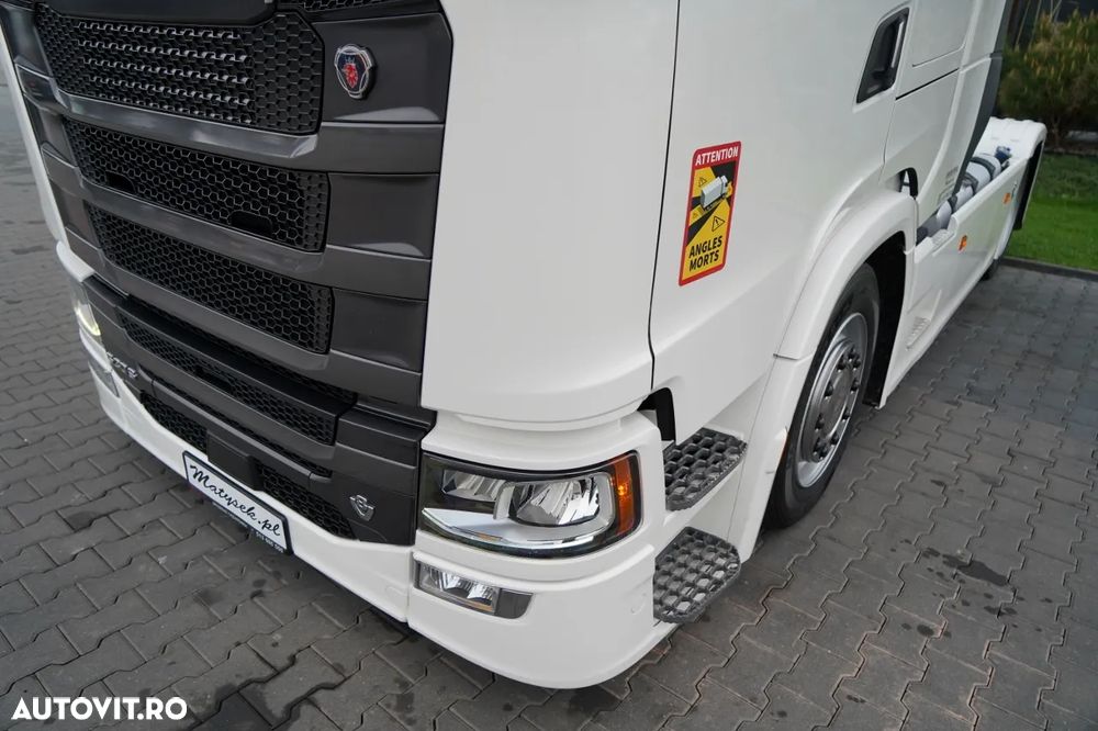 Scania S 530 / V8 / RETARDER / I-PARK COOL / PLATĂ JOSĂ / PIELE / - 12