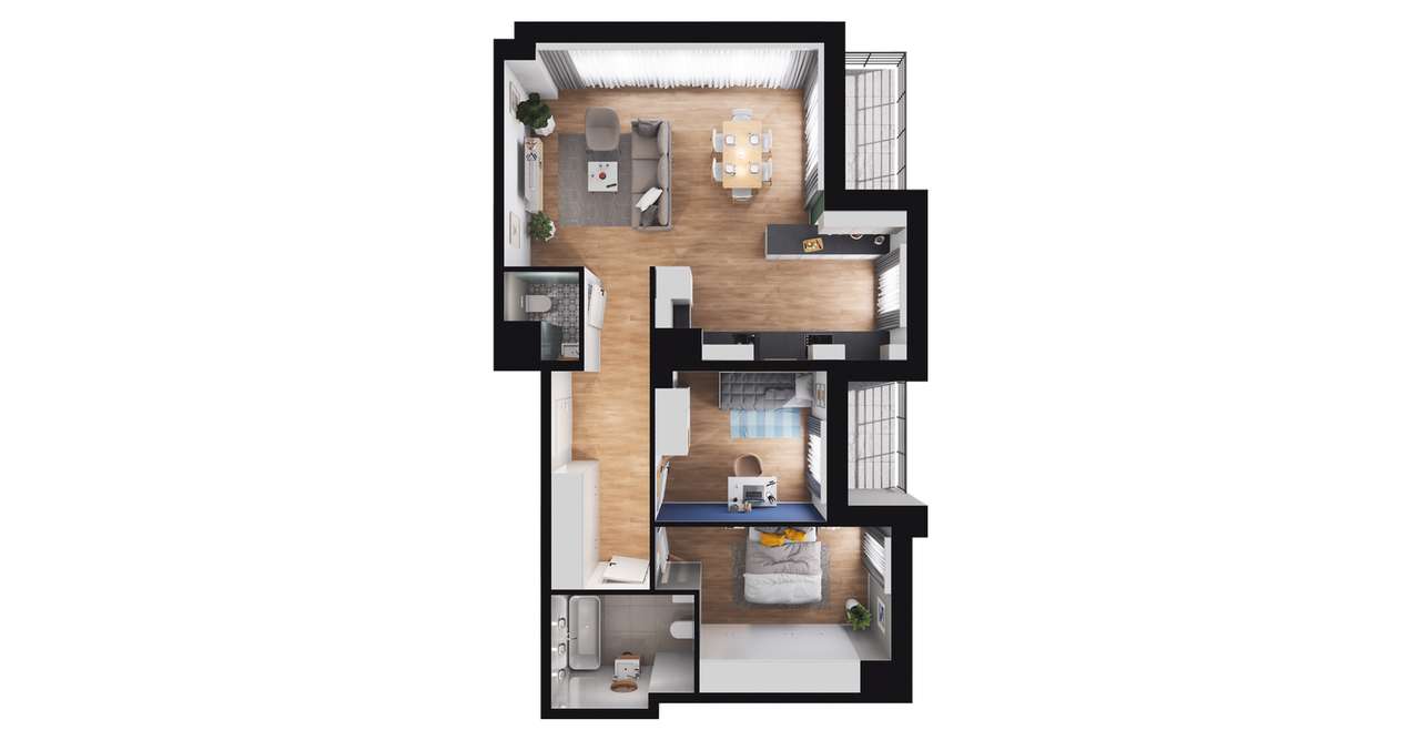 3-pokojowe mieszkanie 75m2 + balkon Bez Prowizji - Pełny obrazek: 3/15
