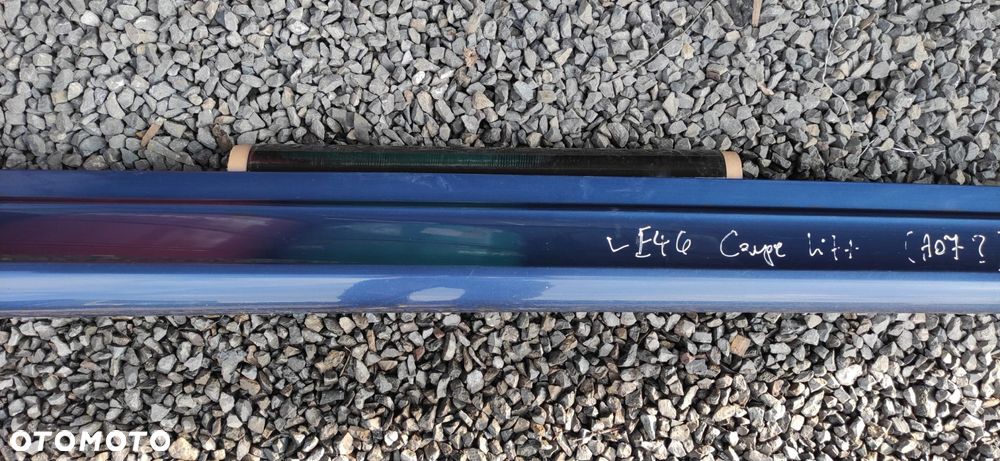 LISTWA PROGOWA LEWA PRAWA KOMPLET BMW E46 COUPE A07 MYSTICBLAU LIFT - 9