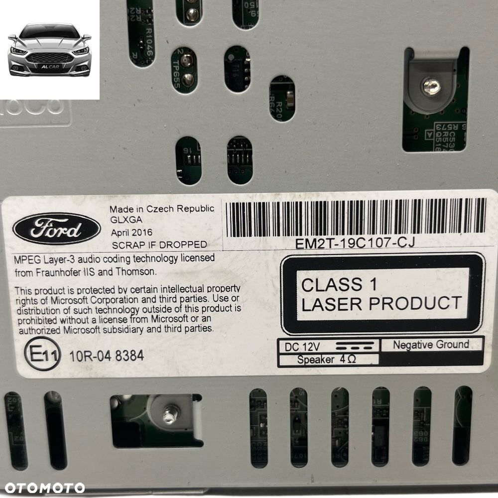 RADIO FABRYCZNE FORD S-MAX MK2, GALAXY MK4 EM2T-19C107-CJ - 3