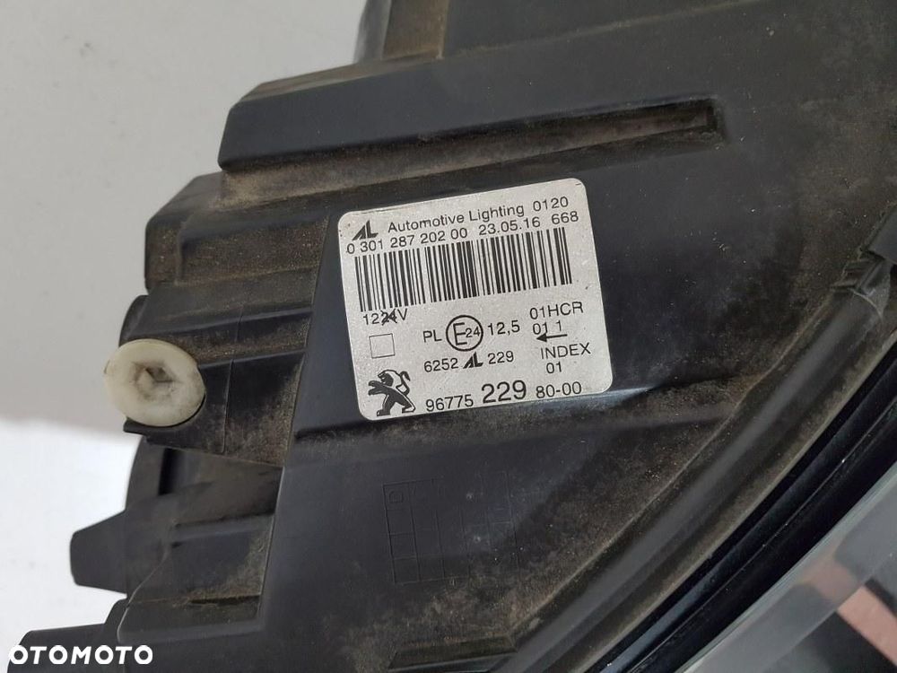 PEUGEOT 308 II 2 T9 LAMPA PRZÓD PRZEDNIA PRAWA 9677522980 EUROPA ORYGINAŁ - 5