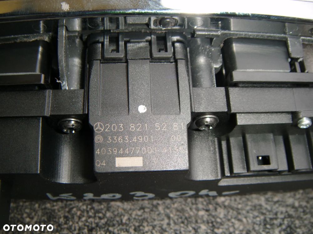 mercedes w203  panel przełączników  2038215281 - 2