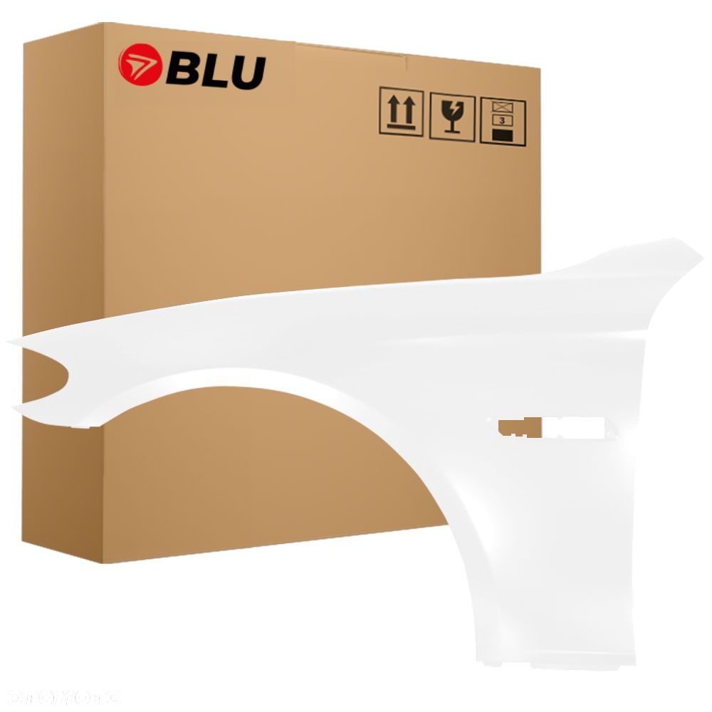 BLU Błotnik BMW 5 F10 F11 300 lewy biały 2010-2017 przód AlpinWeiss - 1