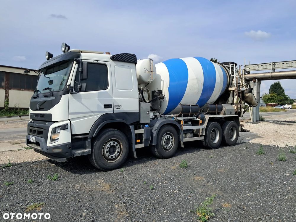 Volvo FMX 500 8X4 10m3 gruszka + 11m rynna hydrauliczna, ster radiowe, euro 6 - 6