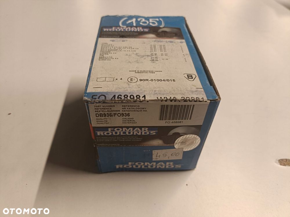 KLOCKI HAMULCOWE Ford Escort MK6 Scorpio Sierra TYLNE _ tył 468981 - 2