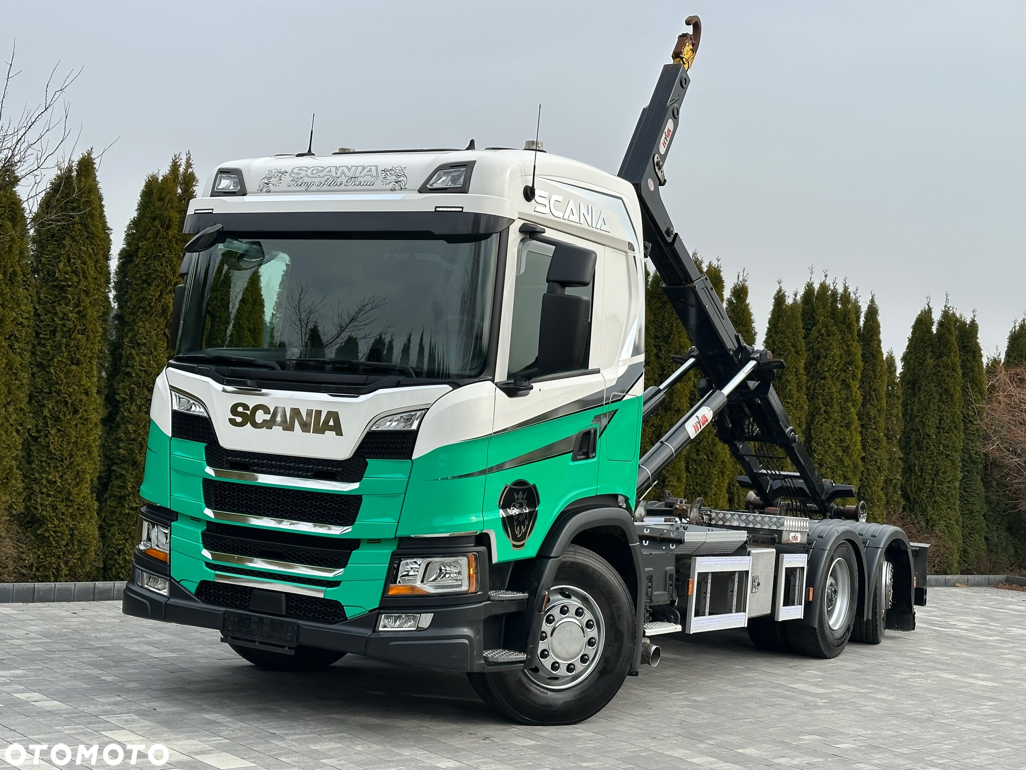 Scania / G450 / 6X2 / HAKOWIEC / HYVA 22.60.SK  / Oś-SKRĘTNA-PODNOSZONA / - 2