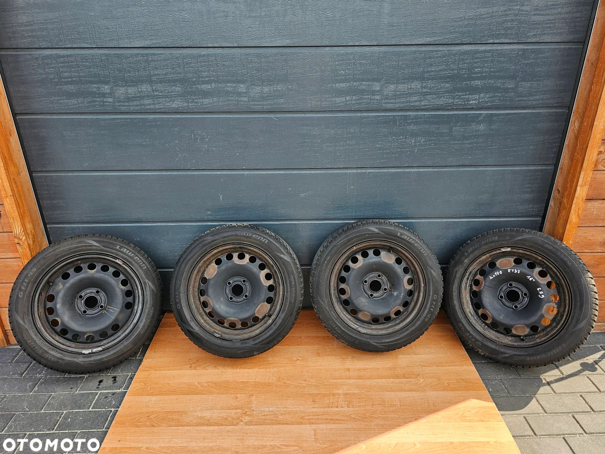 KOŁA FELGI STALOWE OPONY 2023r WIELOSEZONOWE OPEL CORSA D ASTRA H H MERIVA A 205/55/16 R 16 ET37 - 1