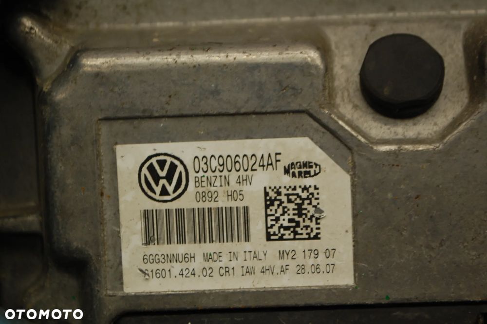 STEROWNIK SILNIKA + WIĄZKA 03C906024AF SEAT IBIZA III LIFT 1.4 16V BXV VW SKODA AUDI - 3