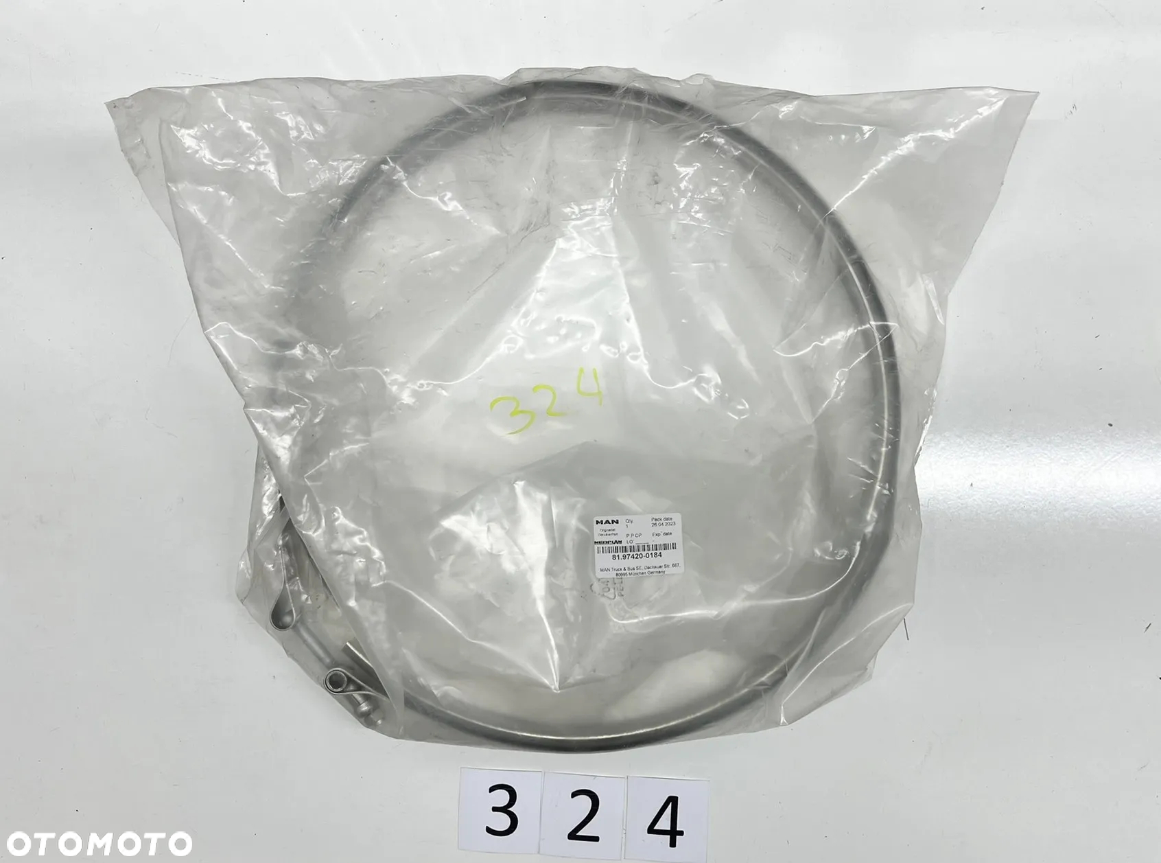 Obejma opaska filtra DPF duża 380 mm MAN TGX TGS  81974200184 - 4