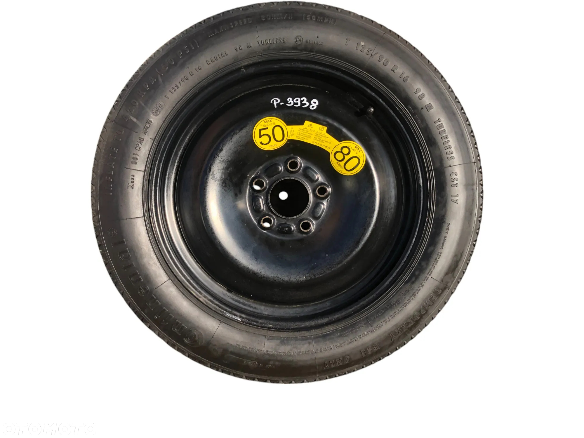 Koło Zapasowe Dojazdowe 125/90 R16 ET: 30 5x108 63,4 MM Ford C-Max Volvo- Gwarancja Wysyłka - 6