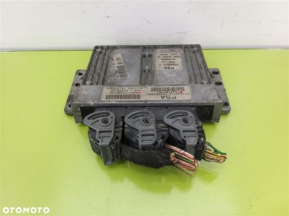 Komputer sterownik silnika Peugeot 206 1998-2009 1,4 BENZYNA 9643785080 - 6