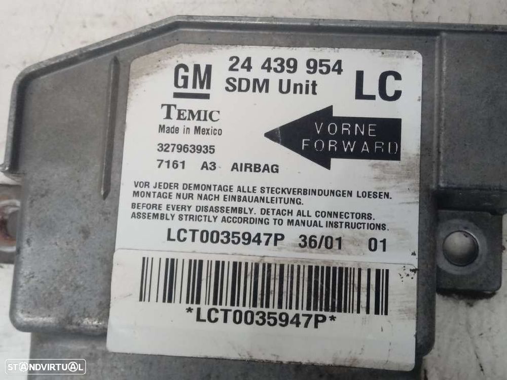 CENTRALINA AIRBAG OPEL CORSA C 2002 -24439954 - 1