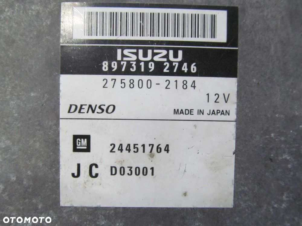 OPEL VECTRA C 3.0 CDTI KOMPUTER STEROWNIK 897319-2746 275800-2184 24451764 - 4