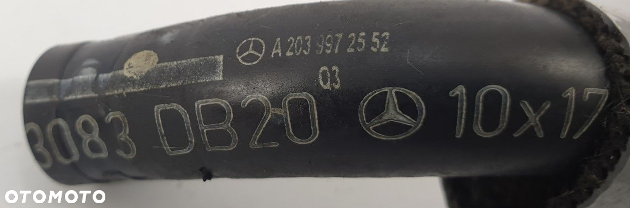 PRZEWÓD WSPOMAGANIA MERCEDES W203 CDI A2039972552 - 2