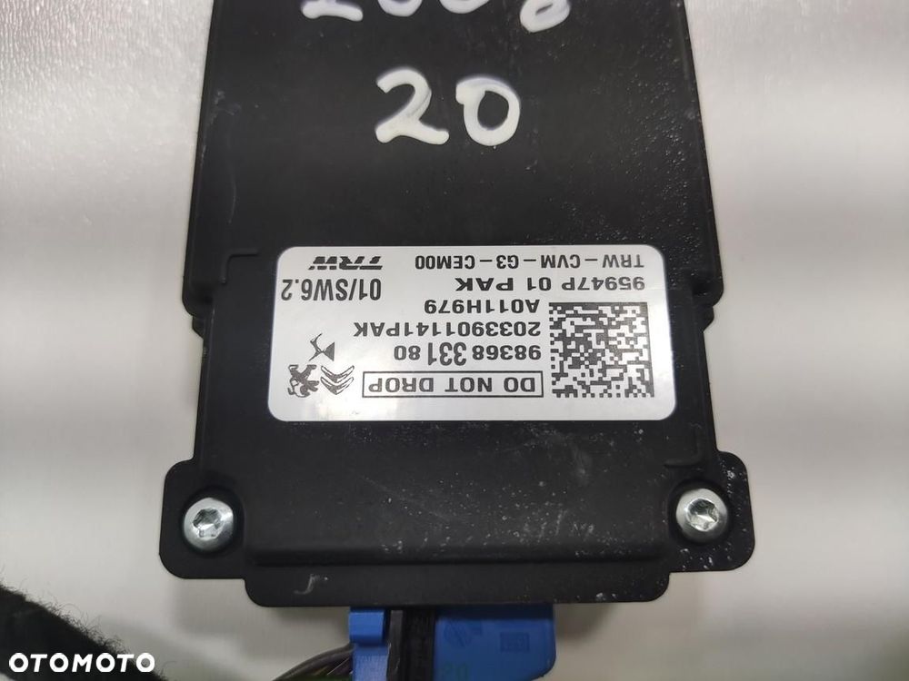 KAMERA SZYBY CZOŁOWEJ PRZÓD PEUGEOT 2008 II 2019-2025 9836833180 - 4